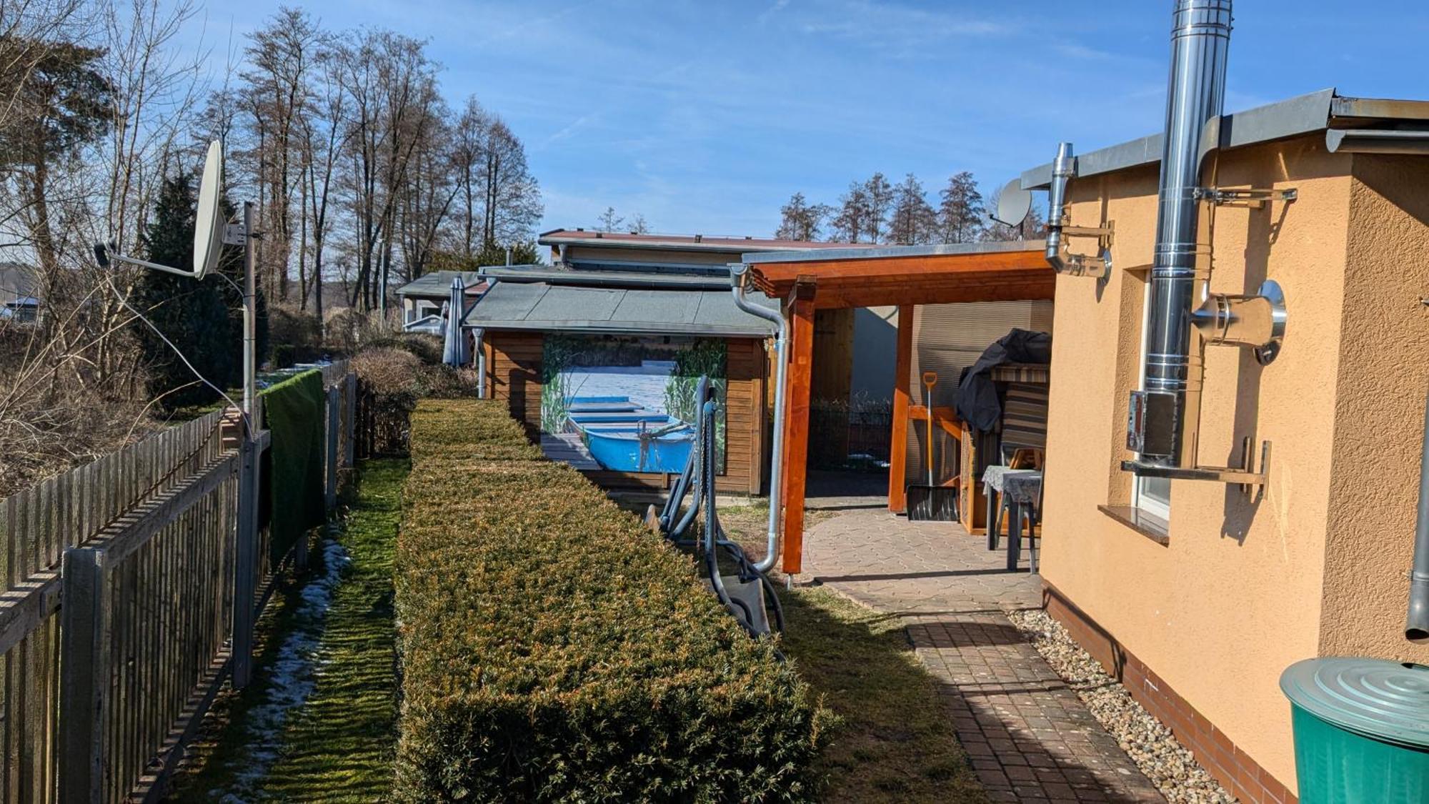 Spreewaldhaeuser Golinski Mit Kamin Am Neuendorfer See Alt Schadow 외부 사진